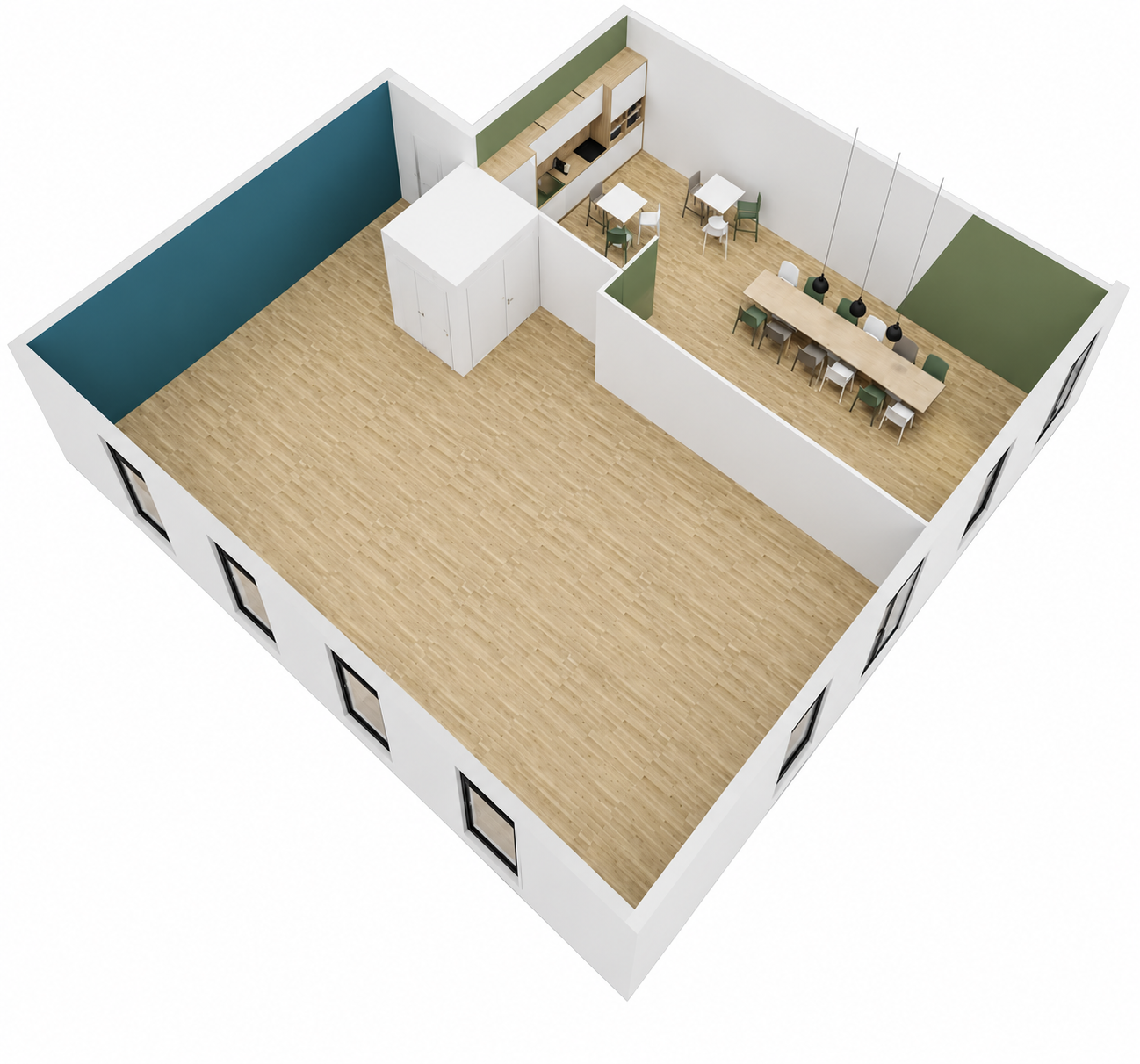 Espace locataire 100 m² – coworking Mangono Angers